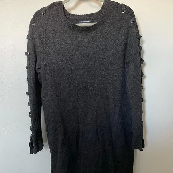 american eagle black sweater dress Wish You Well Black Sweater Dress